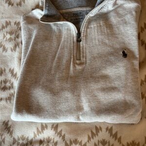 Polo by Ralph Lauren Heather Gray Zip-Up Sweater